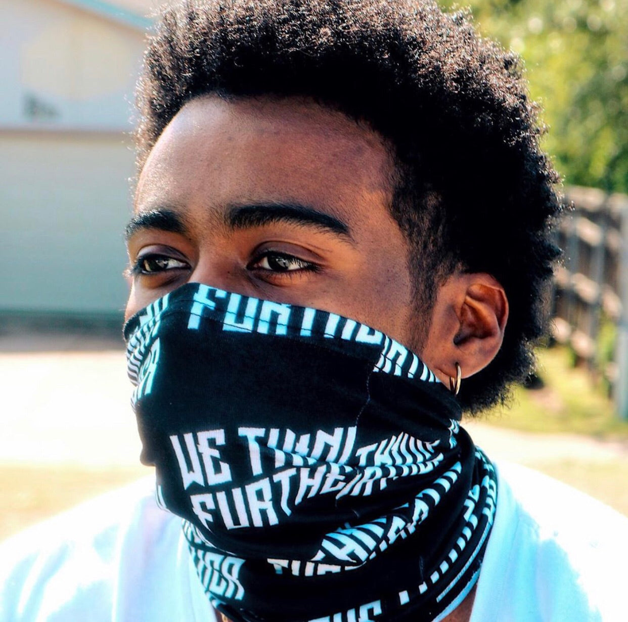WE THINK FURTHER MASK - BLACK