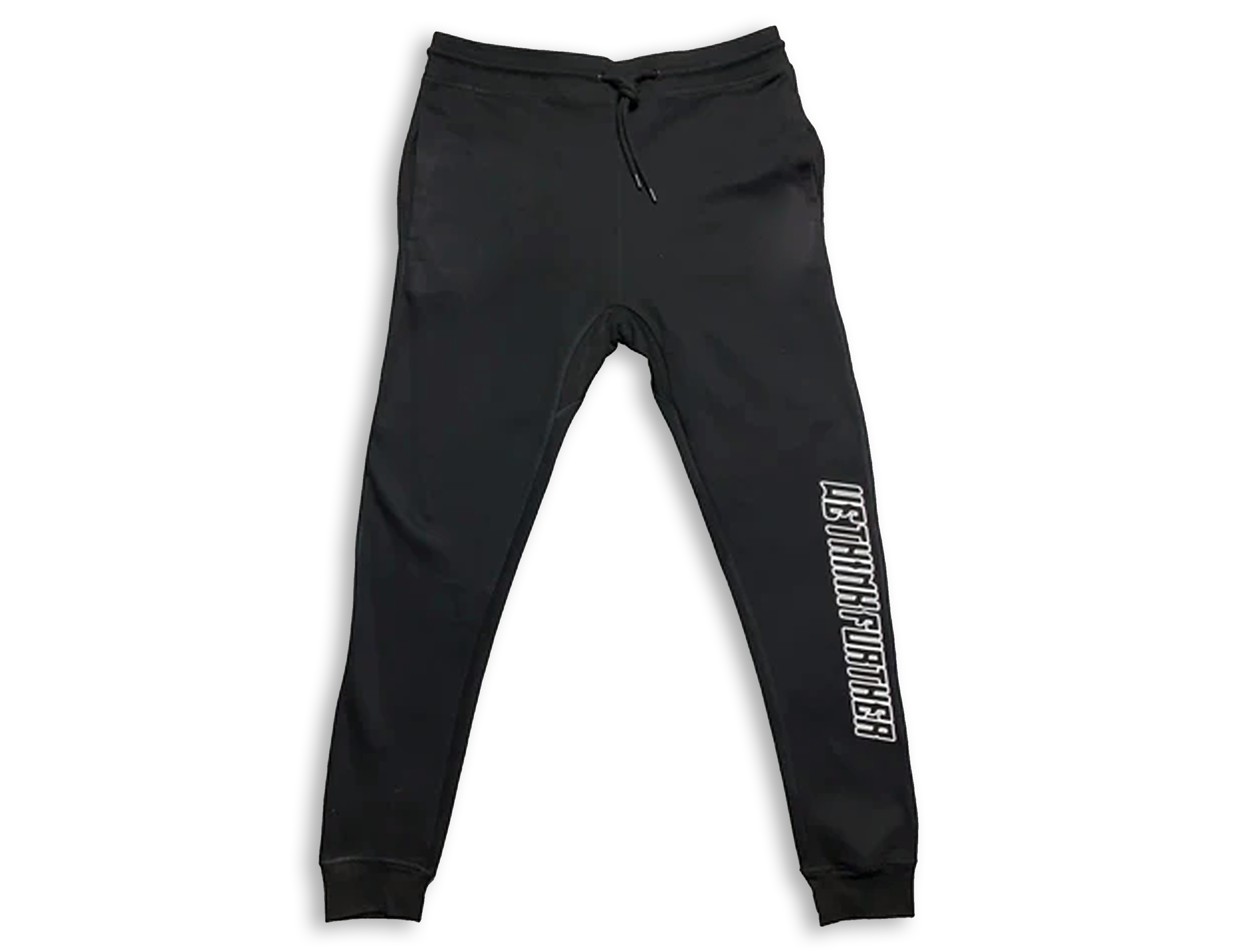 WTF TEXT SWEATPANTS- BLACK