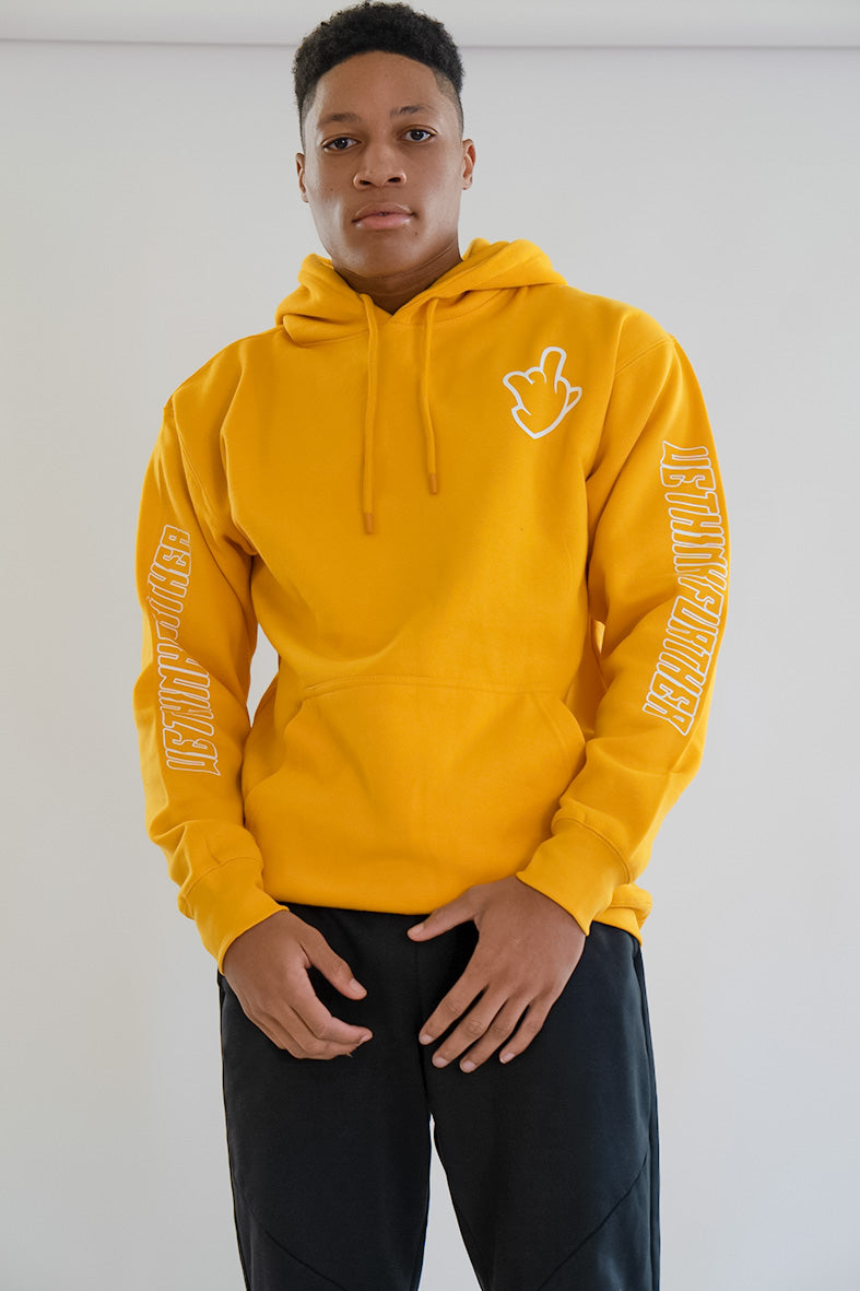 WTF TEXT HOODIE - YELLOW