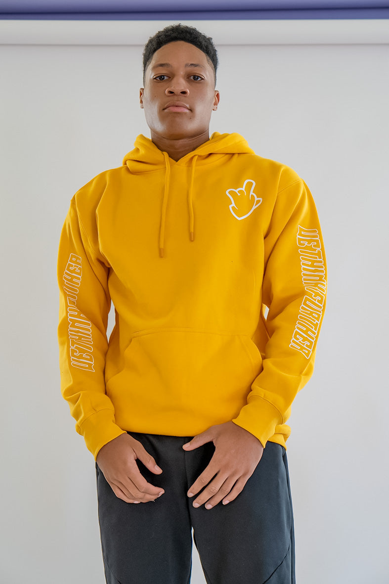 WTF TEXT HOODIE - YELLOW