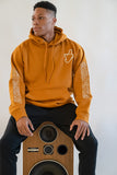 WTF TEXT HOODIE - MUSTARD